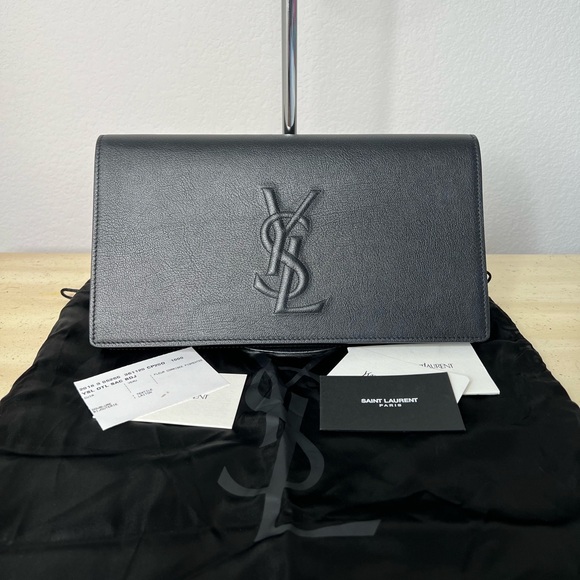 Saint Laurent Belle Le Jour Flap Clutch - Picture 1 of 13